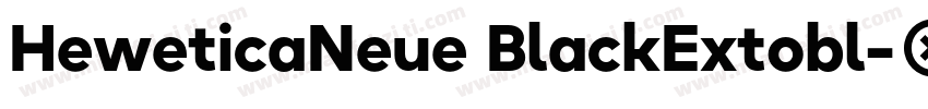 HeweticaNeue BlackExtobl字体转换